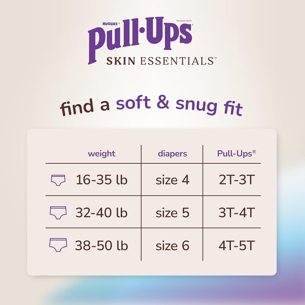 Huggies 112 Ct Skin Essentials Pull-Ups Buzz 3T/4T Potty Training Pants