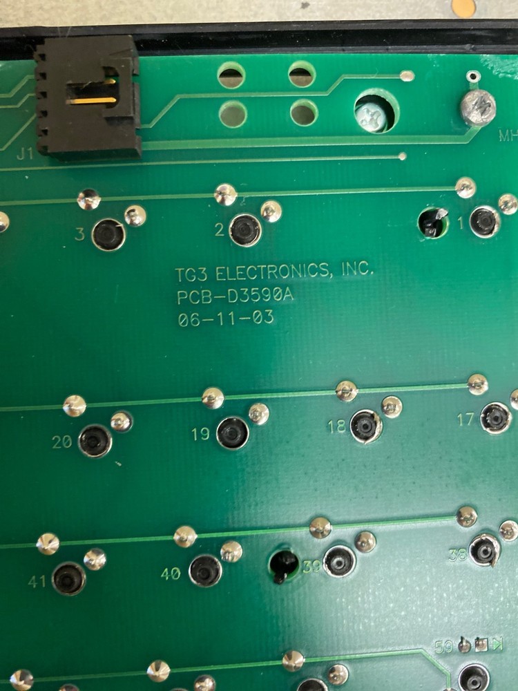 🎹 Digidesign D-Control Keyboard Panel TG3 PCB-D3590A Pro Tools Editing Console