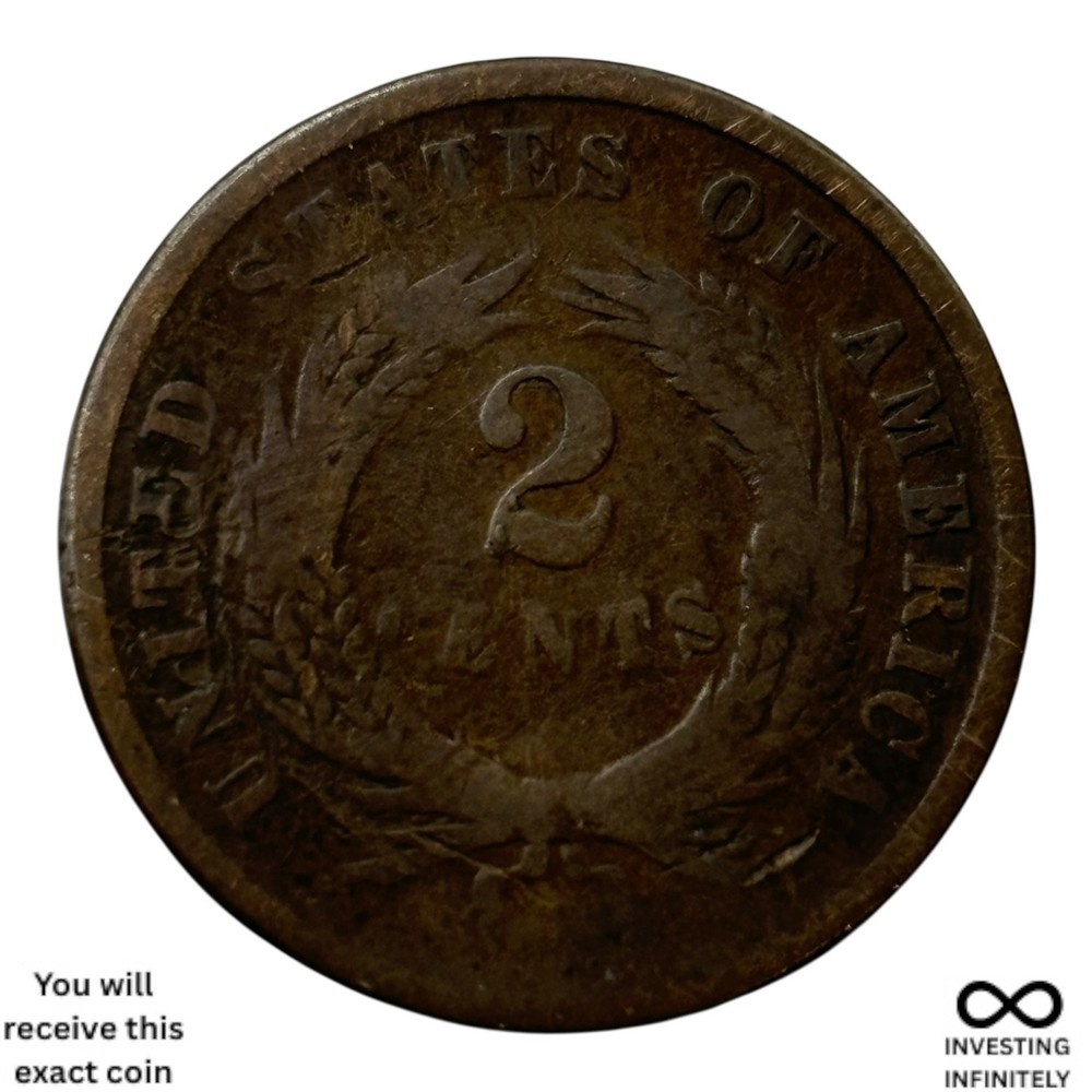 1864 2 Cent Piece X-1292