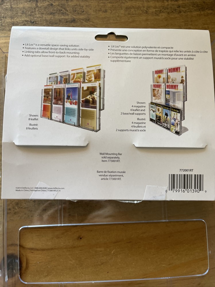 Deflecto Lit Loc Literature Display Interlocking