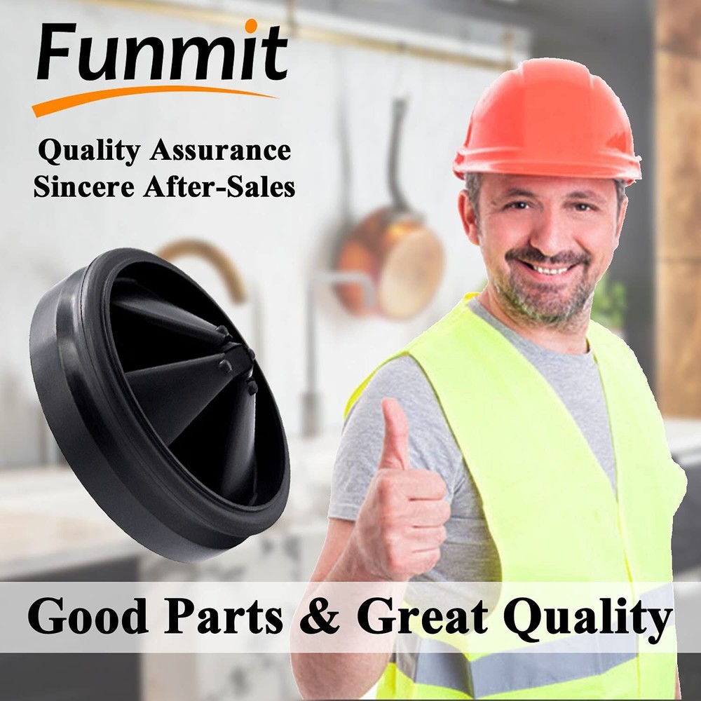 3 3/8" Garbage Disposal Splash Guards (2 Pack) Sink Baffle QCB-AM Replacement...