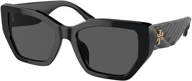 TORY BURCH SUNGLASSES TY7187U 170987 BLACK FRAME SOLID GREY LENS 140mm