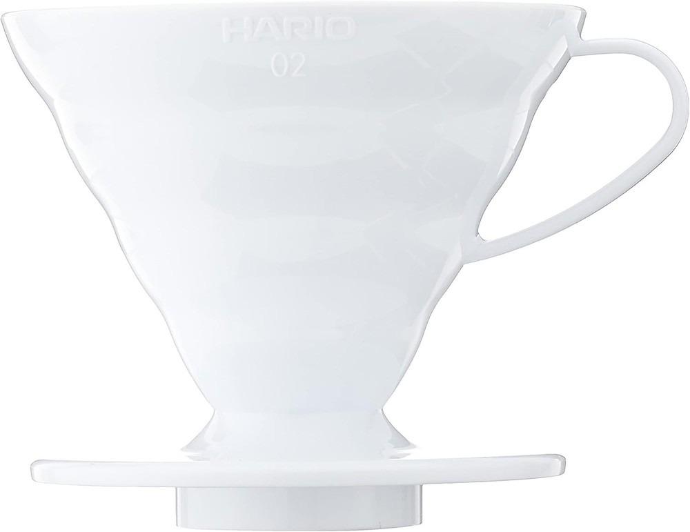 V60 Paper Coffee Filters & Plastic Coffee Dripper Bundle Size 02