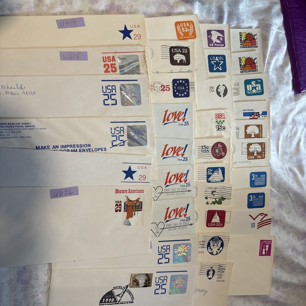 Assorted Postal Envelopes Mostly Unused Some Very Old! See Photos
