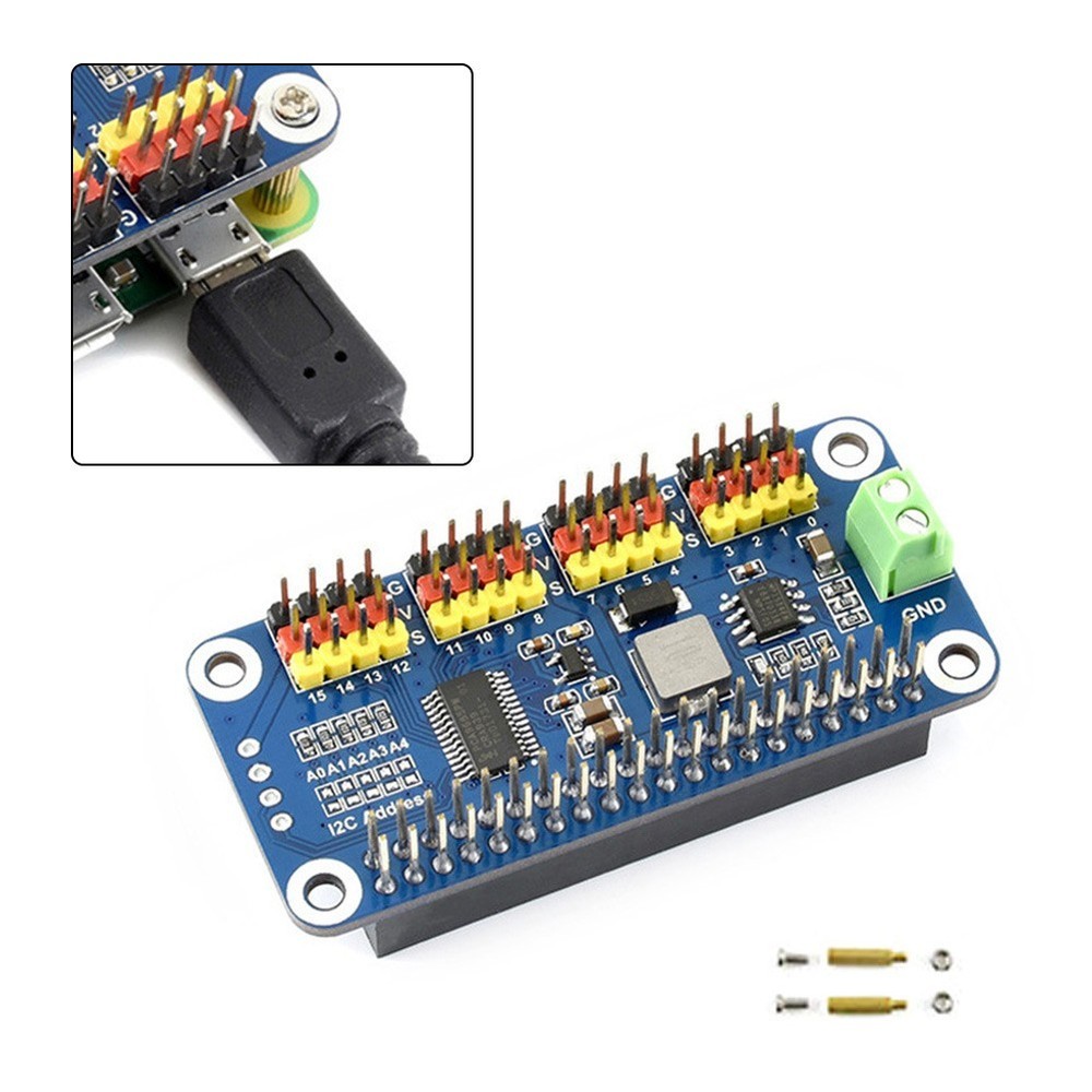 16 Channel For PWM Driver Board for For robotic Arm Projects with I2C Interface