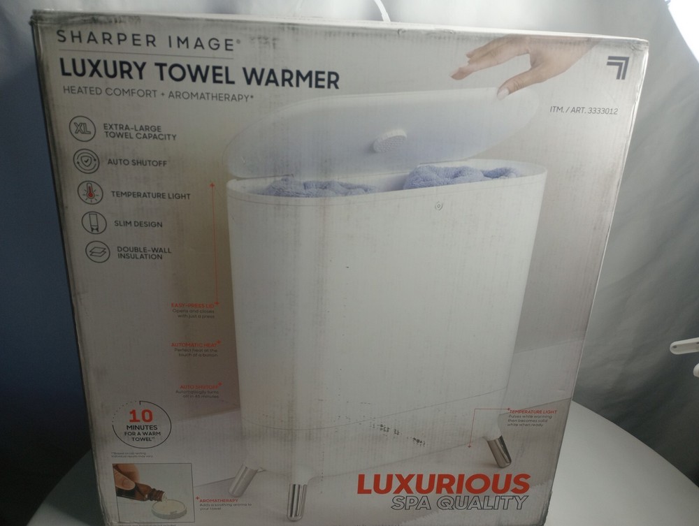 Sharper Image Luxury Towel Warmer New