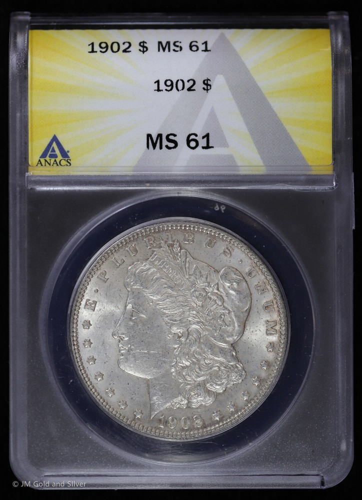 1902 P Morgan Silver Dollar ANACS MS 61 | Uncirculated