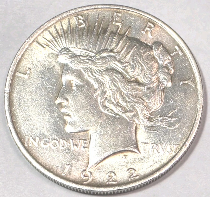 1922 peace dollar XF condition  #120