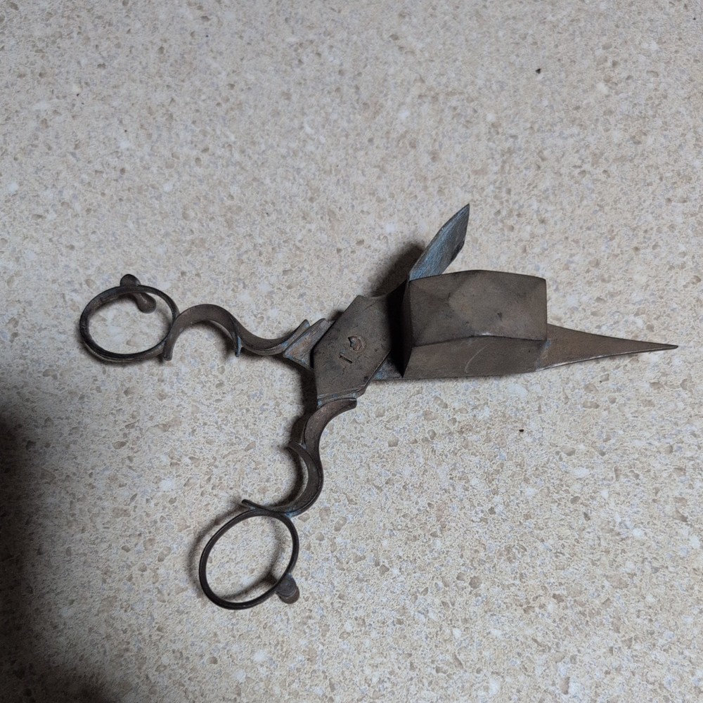Candle Snuffer Wick Cutter Scissors Antique