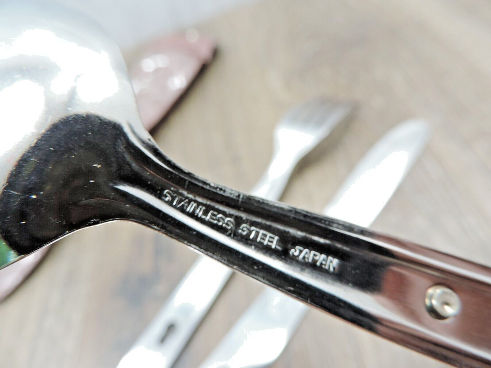 Camping Solid Stainless-Steel Interlocking Utensil Set Japan
