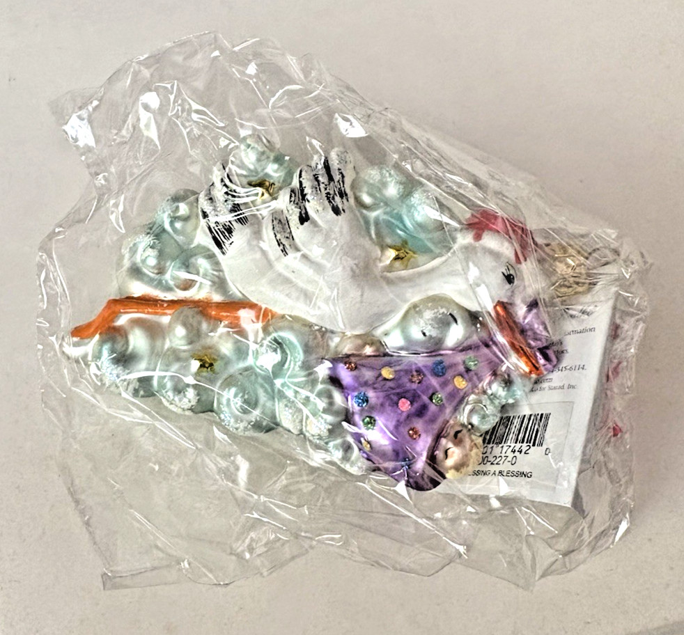 Retired Christopher Radko Ornament New with Tag Expressing a Blessing 00-227-0