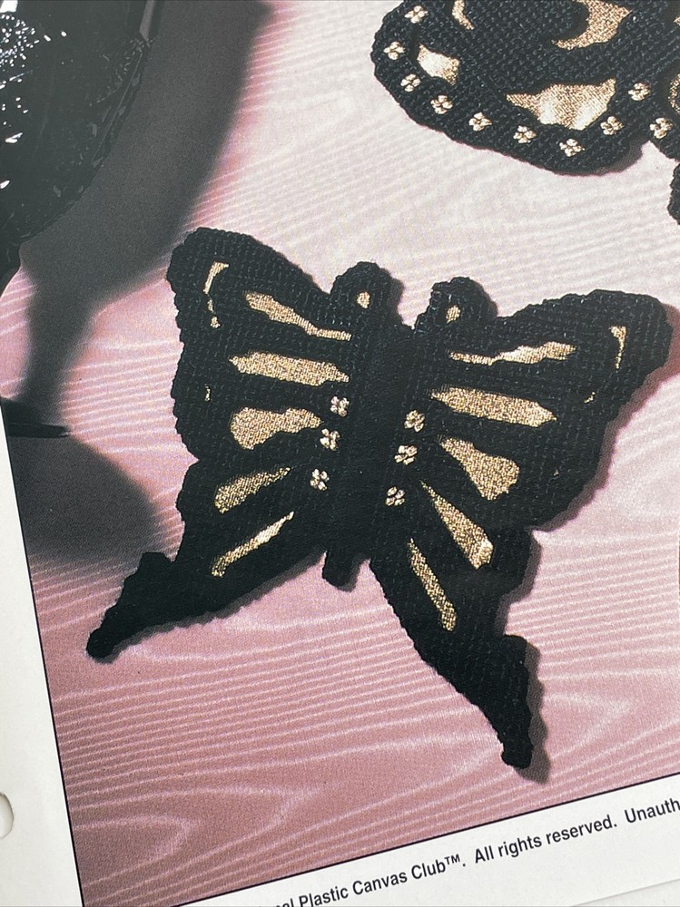 Annie's Attic Butterfly Set Plastic Canvas Pattern Page