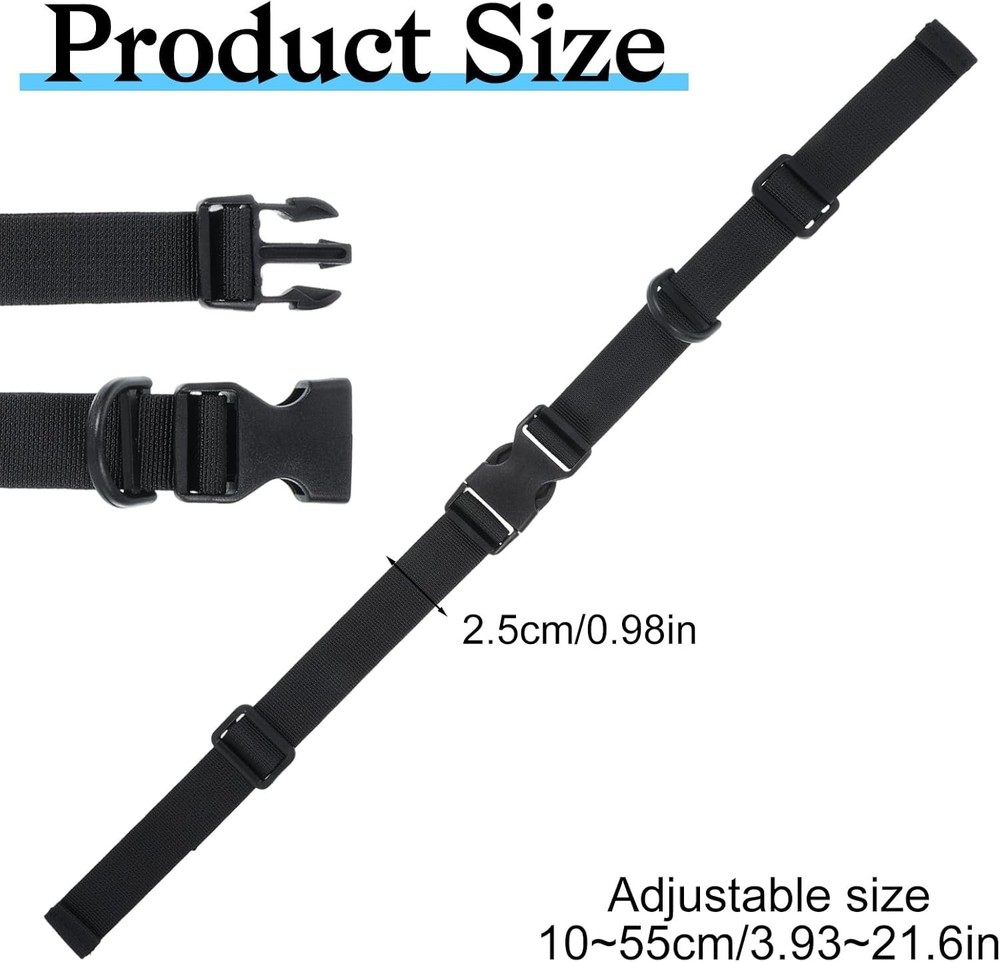 2 Pack Adjustable Backpack Chest Strap, Universal Sternum Strap with Quick Relea