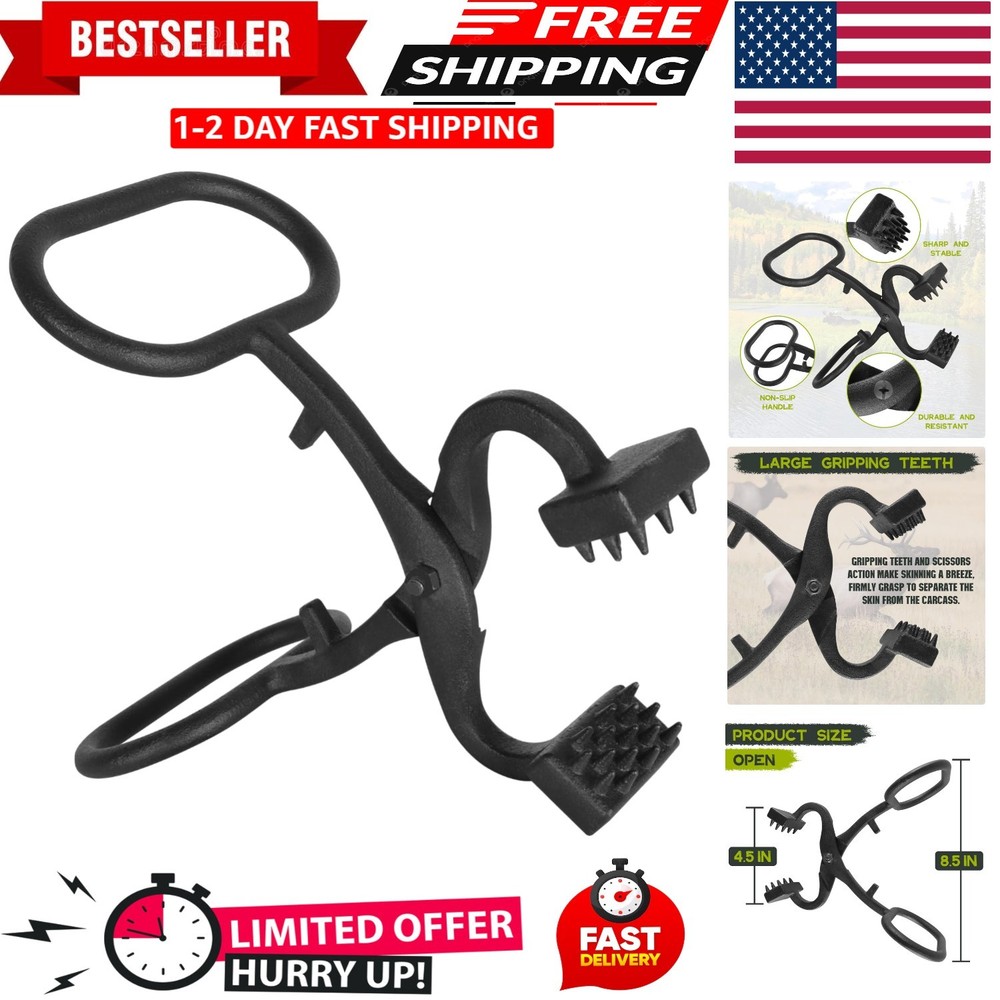 Game Skinning Claw Hide Puller Skinning Tool - Deer Skinner, Butcher Hide Puller