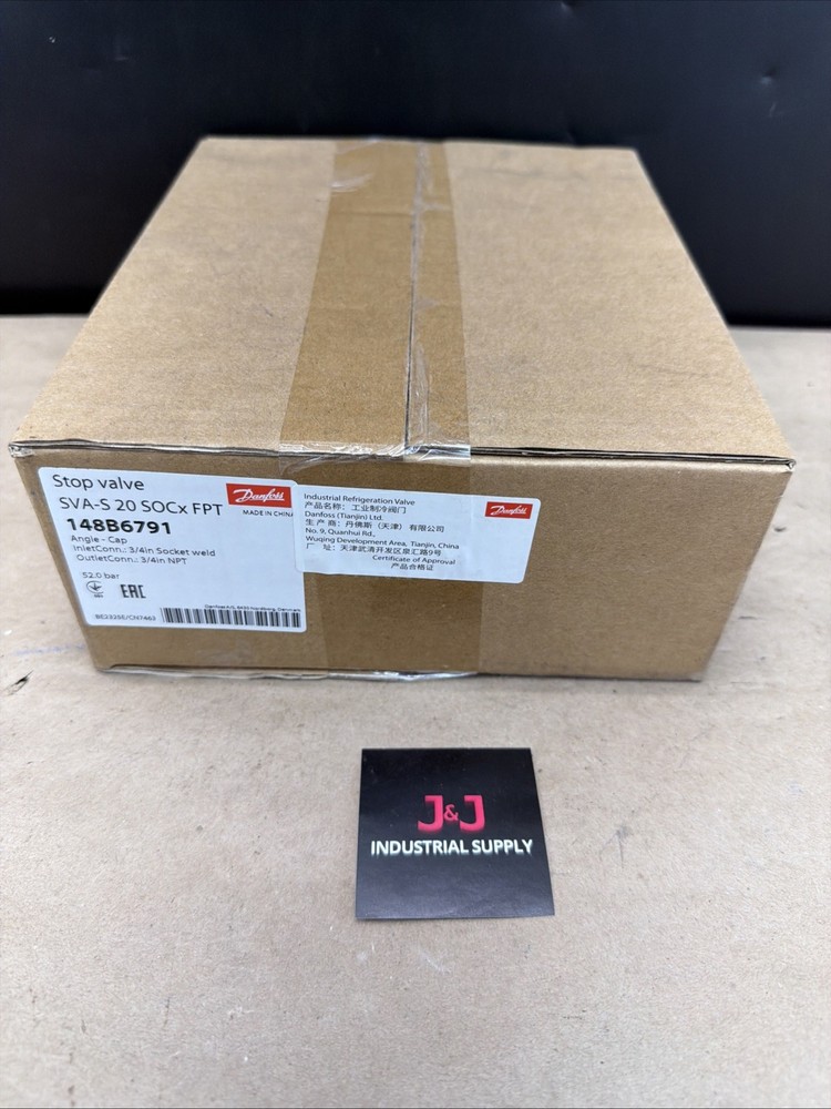 New Danfoss 148B6791 Stop Valve SVA-S 20 SOC X FPT  Warranty Fast Shipping 🇺🇸