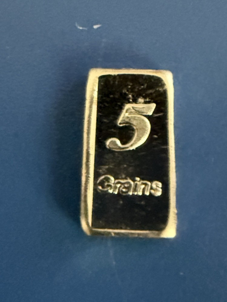 10-5 Grain Silver Bars, .999+ Pure Silver