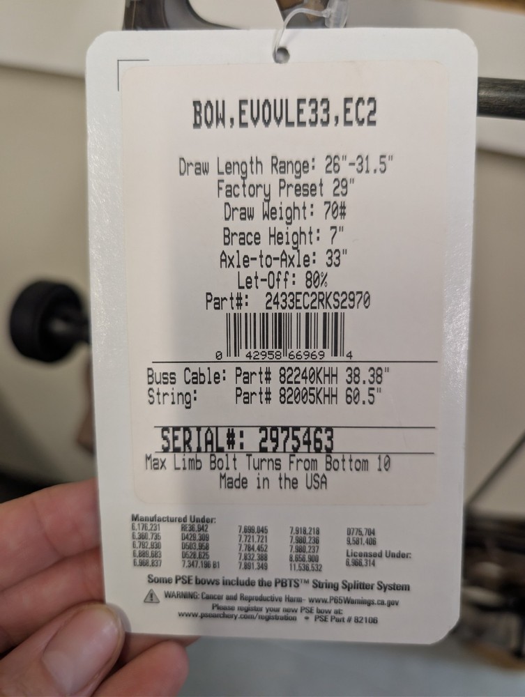 PSE Evolve DS33 Kryptek Skyfall RH 70#