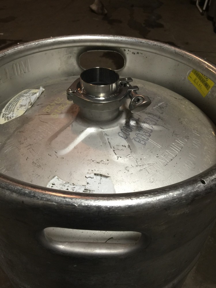 Beer Keg Still Adapter Kit 2" Tri Clamp, Ferrule, & Gasket for Distilling Column