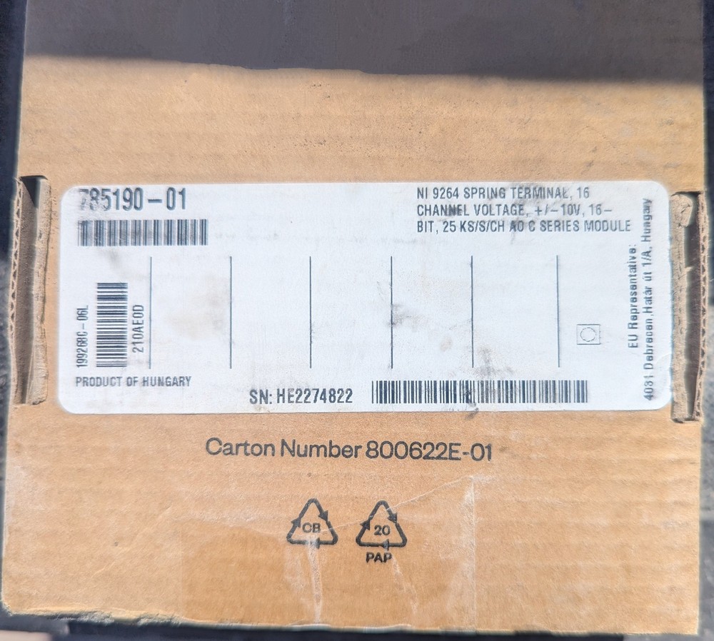 New NI 9264  National Instruments Analog Output Module, Spring Terminal