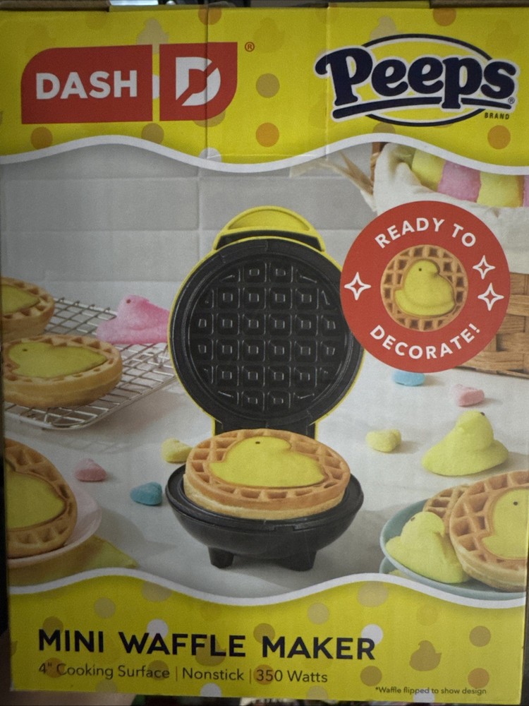 Dash Peeps Mini Waffle Maker Limited Edition NEW
