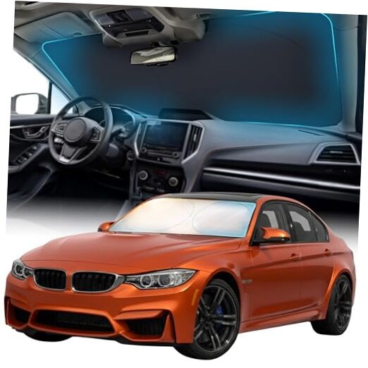 Car Sun Shade for Windshield, Reflective Windshield Medium (62" x 30")