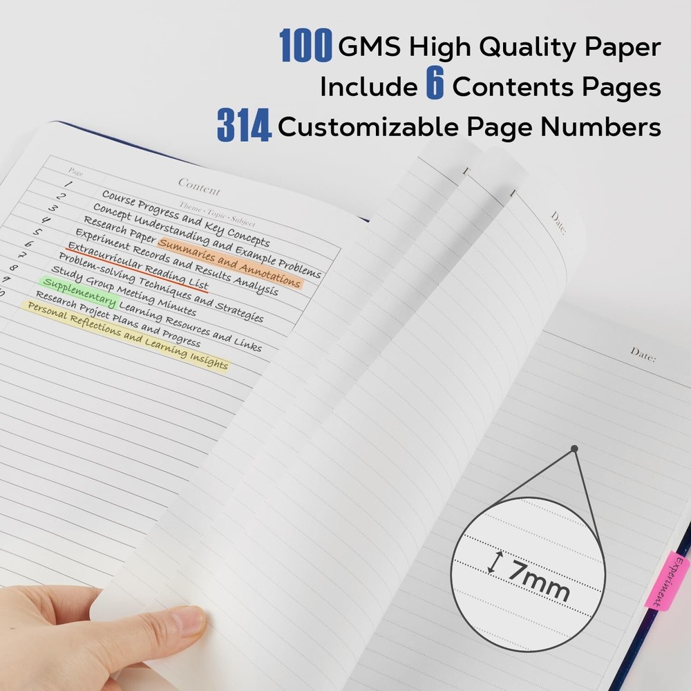 3 Pack Journal Notebook, 320 Pages A5 Lined Notebook Journal Set for Work Wri...