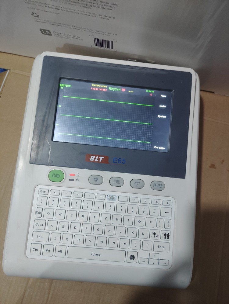 electrocardiograph Digital Biolight  E65 ECG Machine   12 Channel Machine