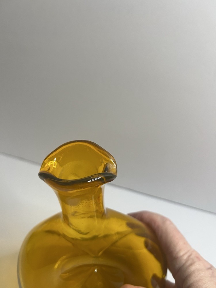 Blenko Amber Glass Decanter