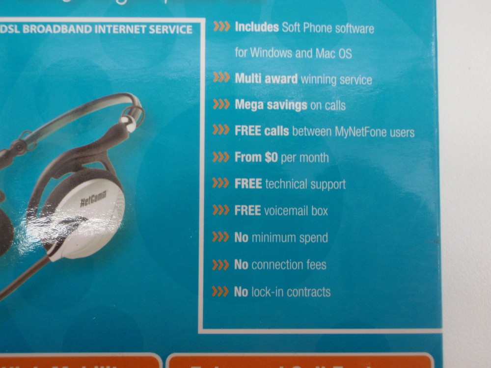NETCOMM MYNETFONE VMNF25 VOIP HEADSET