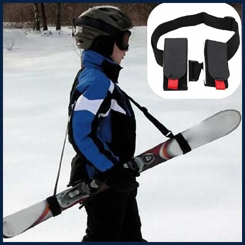 Outdoor Ski Fixed Strap Hand-held Double Board Ski Strap Snowboard Shoulder.