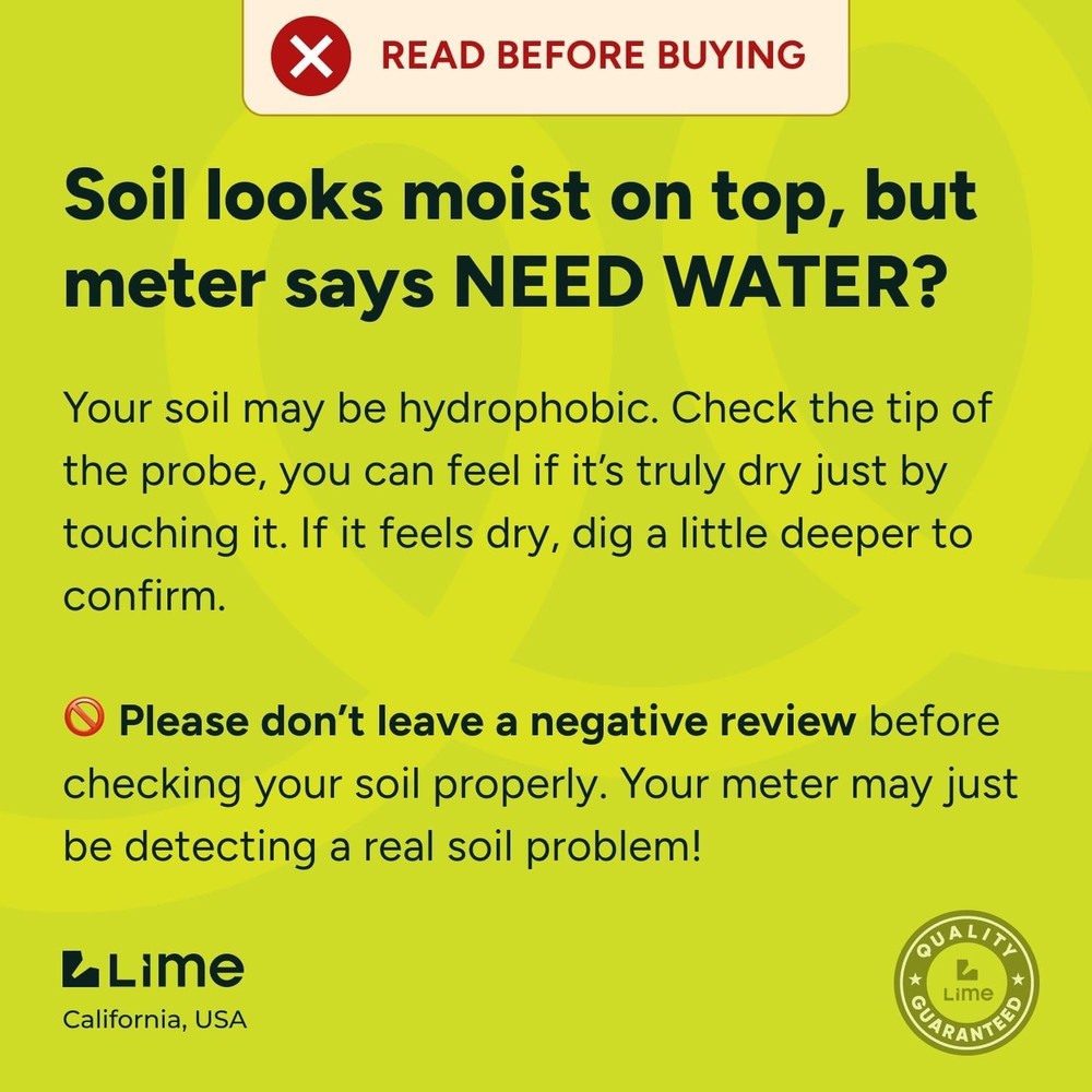 Compact Soil Moisture Meter for Plants - Ensuring Optimal Hydration Effortlessly