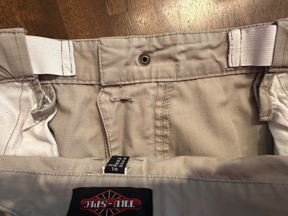 TruSpec ORIGINAL TACTICAL RIP-STOP CARGO PANTS KHAKI, Men's 38 x 32