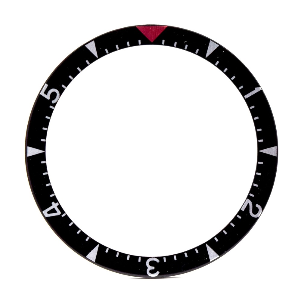 SKX007/SRPD Flat Bezel Insert – Black/Silver/Red – CT6131