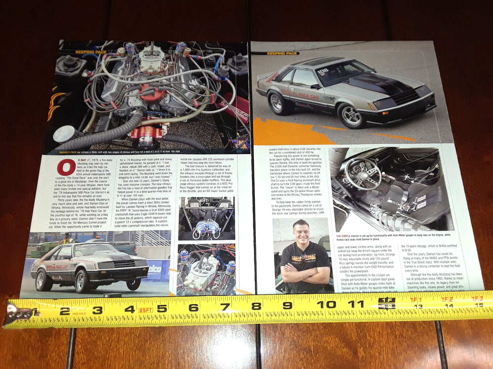1979 FORD MUSTANG INDIANAPOLIS INDY 500 PACE CAR ORIGINAL 2009 ARTICLE
