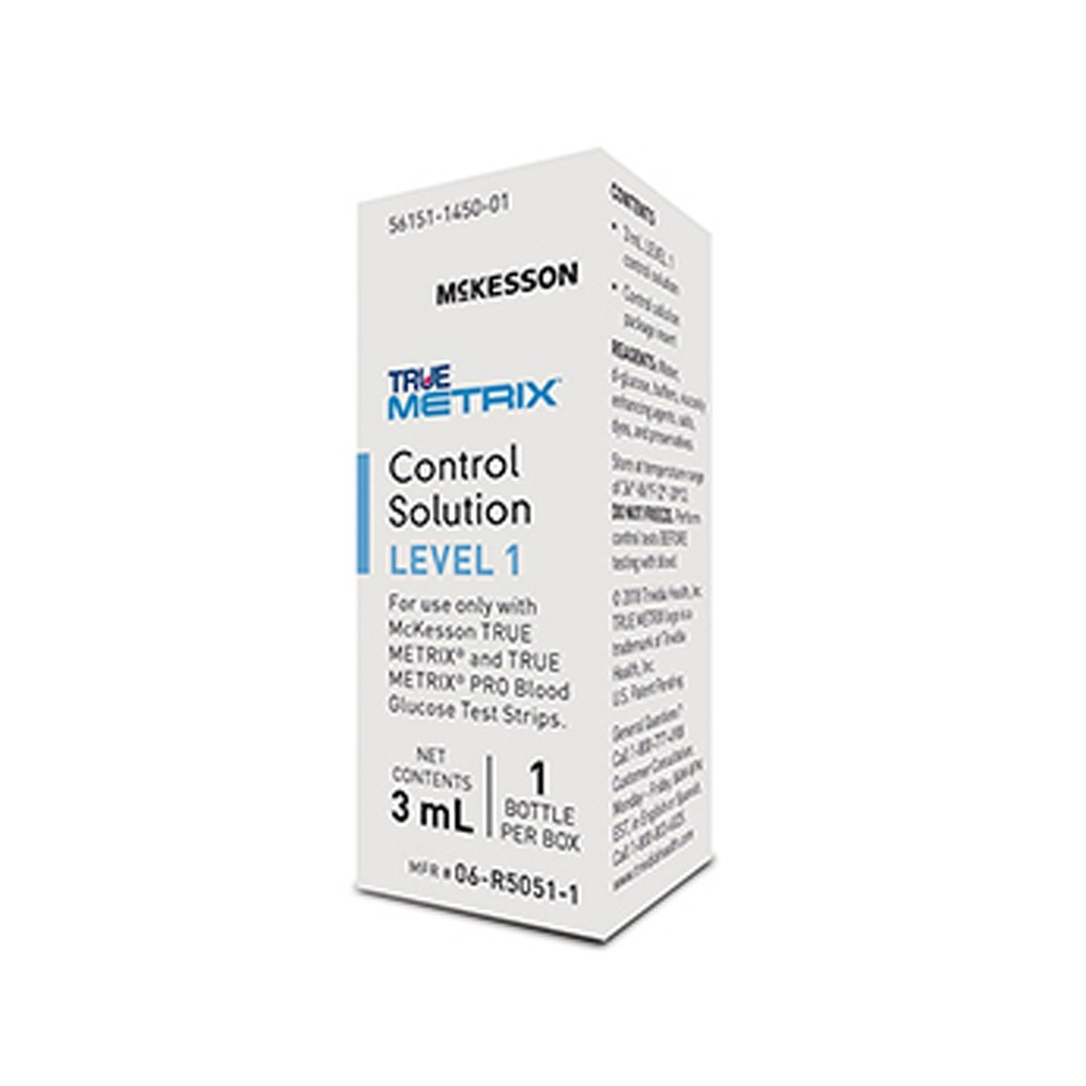 McKesson TRUE METRIX Blood Glucose Control Solution Level 1 3 mL 24 per Case