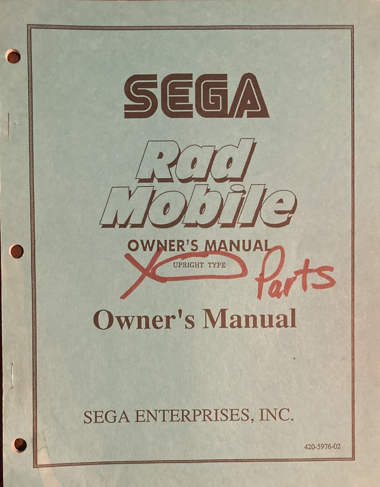 Rad Mobile Arcade Game Manual