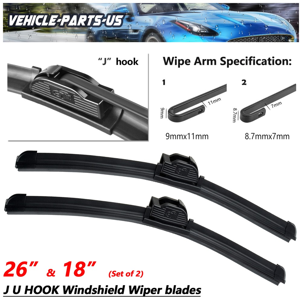 26" & 18" WIPER for HIGH PERFORMANCE WINDSHIELD WIPER BLADES