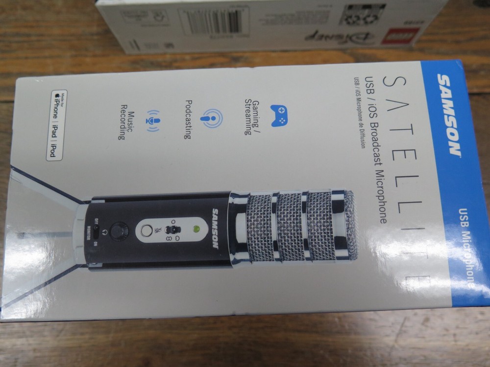 Samson SASAT Technologies Satellite USB/IOS Broadcast Microphone, Aluminum/Steel