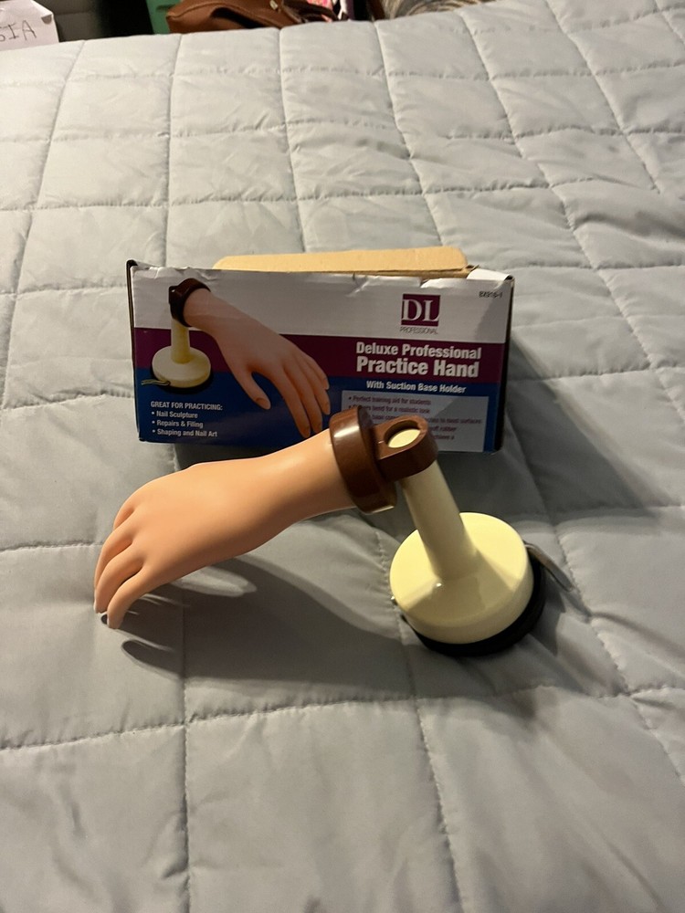 DL Professional Deluxe Practice Hand Manikin w/ Suction Base Holder Open Box
