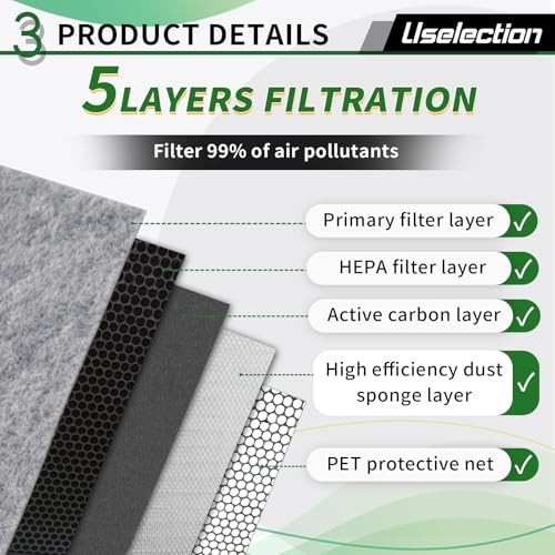 Cabin Engine Air Filter W/Activated Carbon Kit for Corolla(2009-2019)