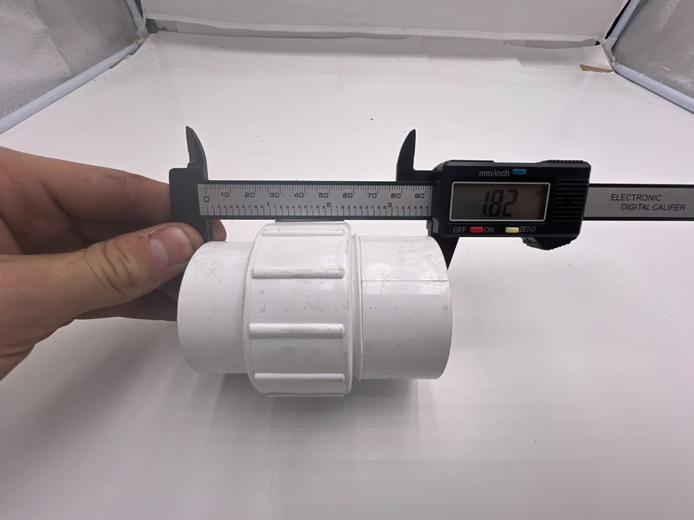 2" PVC Union Coupling Pipe Fitting White Socket X Socket Schedule