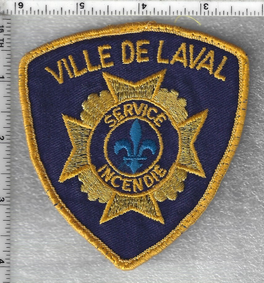 Ville de Laval Service Incendie   (Quebec, Canada)  Uniform Take-Off Patch