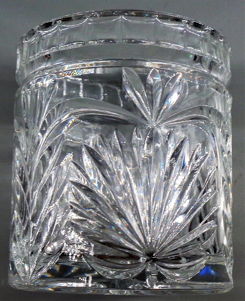 Crystal Lidded Jar Vanity Candy Or Decoration