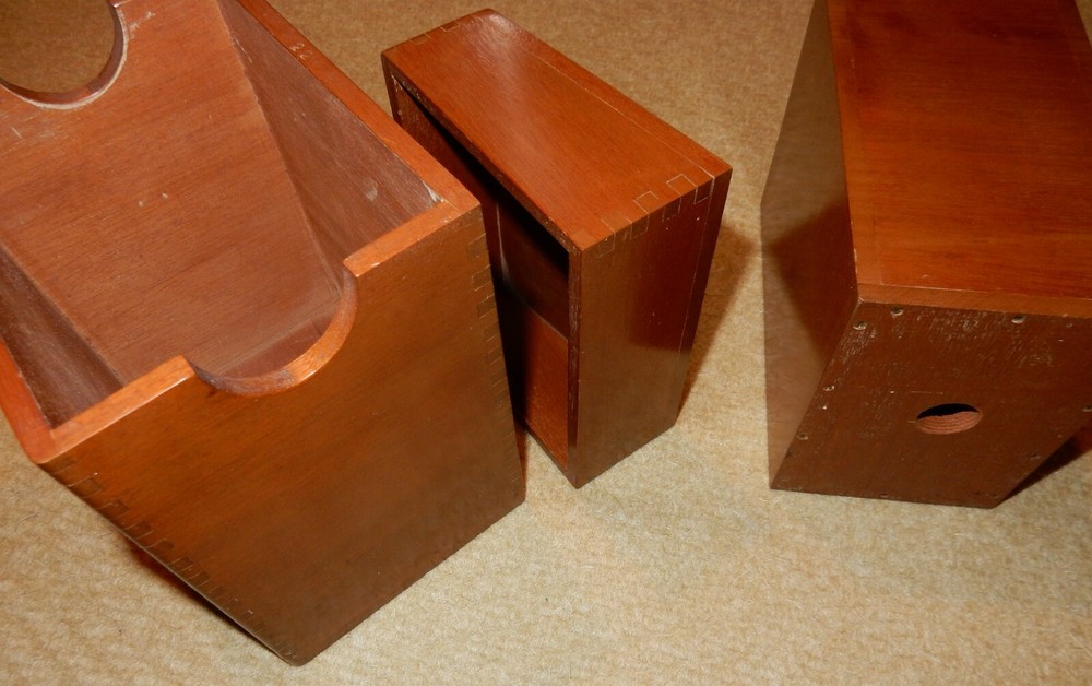 Small Wooden Nesting Storage Boxes for Multiple Uses - 1970’s - Nicely Finished