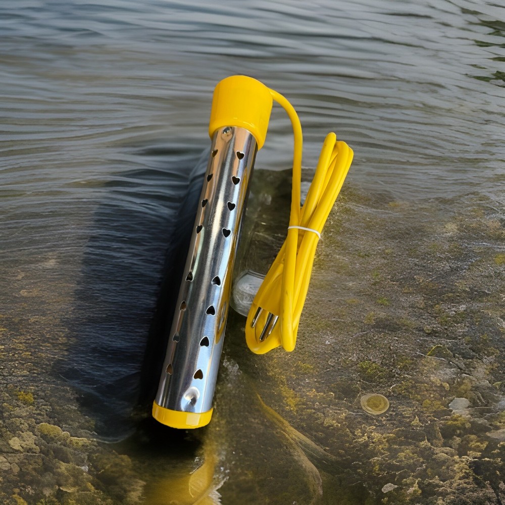 Immersion Water Heater 1500W Bucket Boiler Stainless Steel With LCD Thermometer