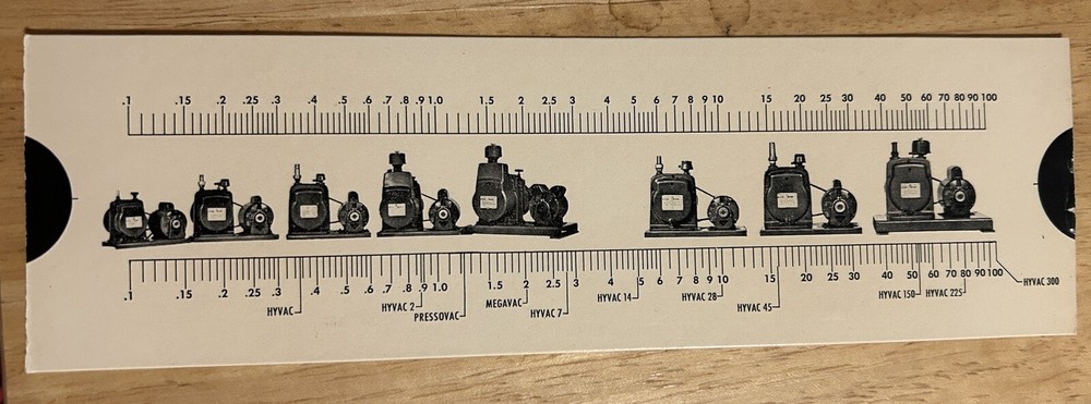 Cenco Vacurule Slide Rule Calculator