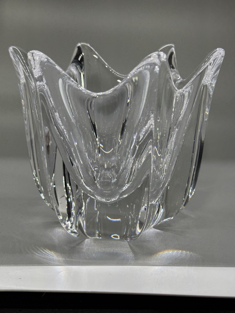 Vintage Orrefors Crystal Bowl Signed