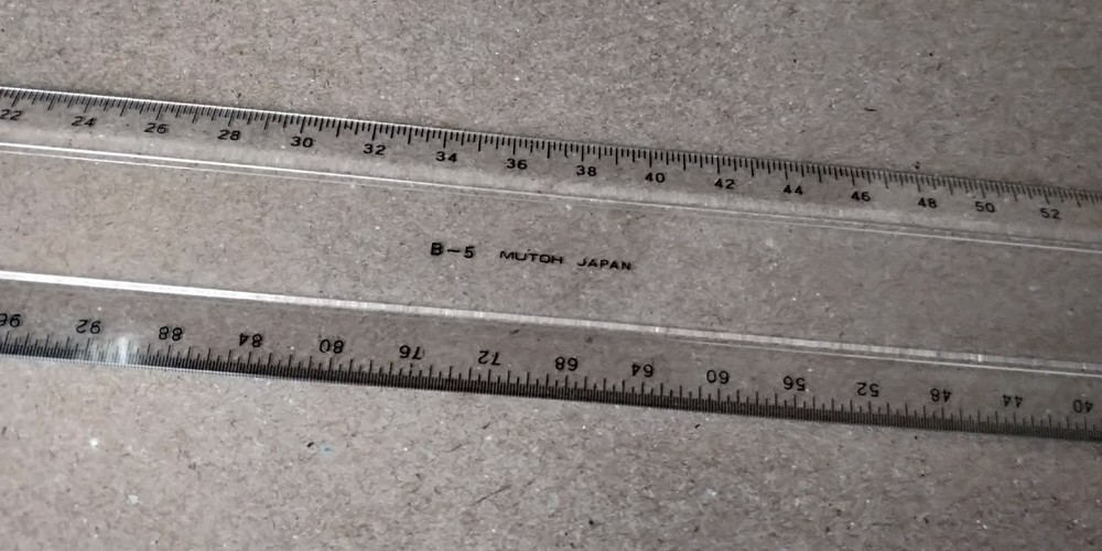 MUTOH Drafting Machine Scale / Rule 18” Model B-5