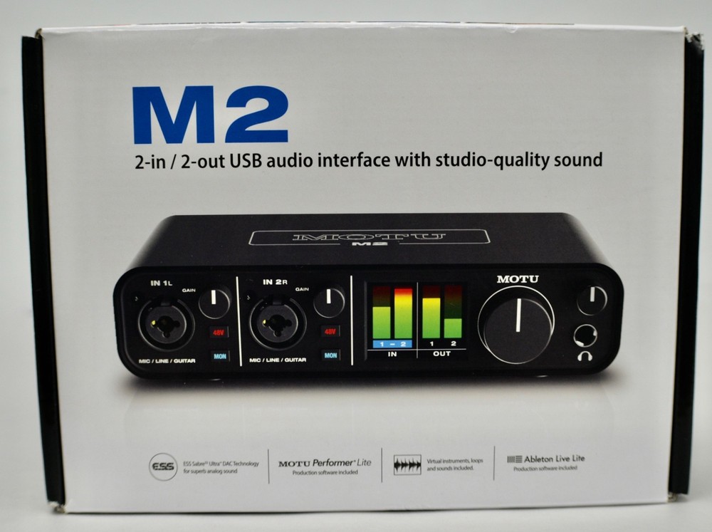 MOTU M2 2x2 USB-C Audio Interface