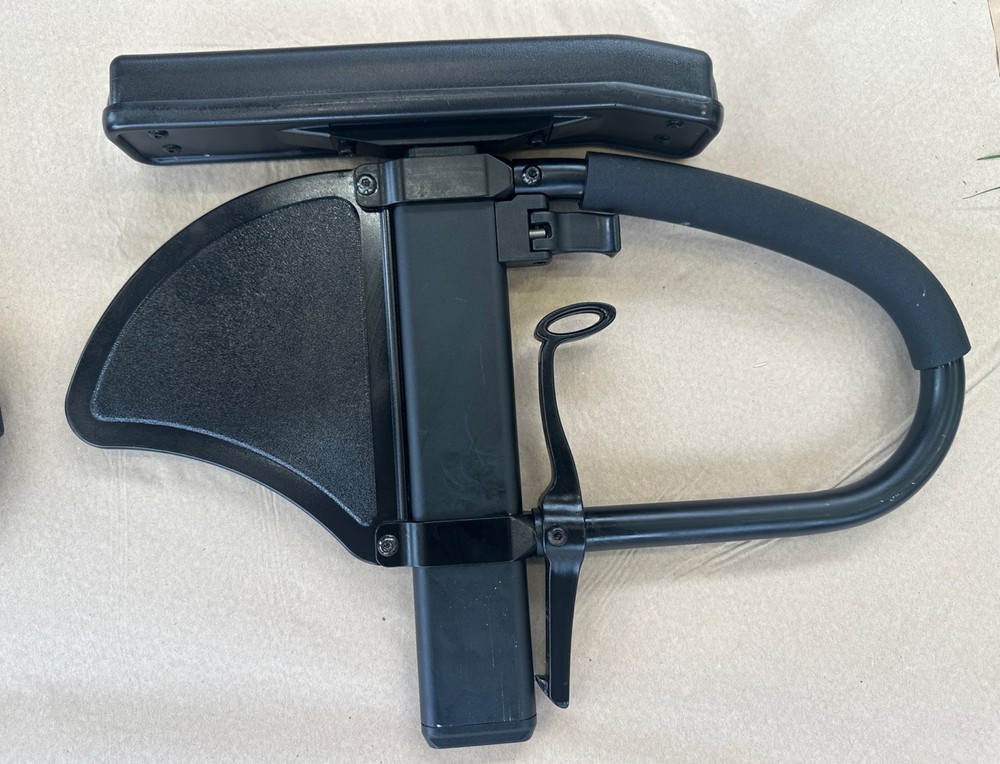 2 - QUICKIE 2 Single Post Wheelchair Armrest Side Assemblies Adjustible Height